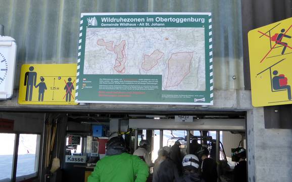 Toggenburg: milieuvriendelijkheid van de skigebieden – Milieuvriendelijkheid Wildhaus – Gamserrugg (Toggenburg)