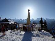 Schirmbar bij het dalstation Castelir (Bellamonte)