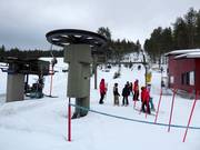 C. Ounashissi Ounasvaara - Sleeplift met T-beugel/Ankerlift