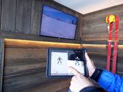 Techniektraining van de skischool element3 in de e3 Technik Lounge