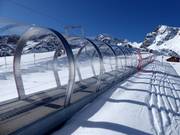 Beginnersgebied met transportband