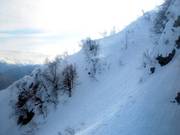 Steil en diep – zo presenteert het terrein zich boven de 2000 meter-grens