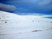 Uitzicht op het skigebied Skálafell