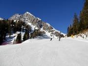 Start van de piste Valbonetta