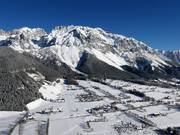 Uitzicht op de accommodaties in Schildlehen (Ramsau am Dachstein)