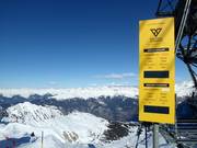 Le Grand Couloir - de steilste afdaling in het skigebied Les 3 Vallées