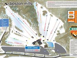 Pistekaart Boston Mills