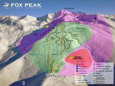 Pistekaart Fox Peak
