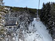 Angertalbahn - 4-persoons hogesnelheidsstoeltjeslift (koppelbaar) met kap