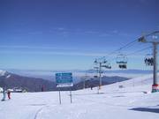 Bewegwijzering in het skigebied La Parva