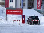 E-tankstation bij het dalstation in Waidring