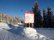 Pistebewegwijzering in het skigebied Galsterberg