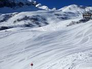 Geprepareerde piste in Zürs