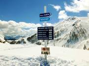 Oriëntatie op de pistes