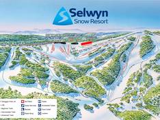 Pistekaart Selwyn Snowfields