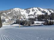 Perfect geprepareerde piste in het skigebied SilverStar