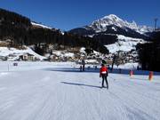 Gemakkelijke piste bij de Bögrainlift