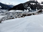 Dalafdaling met uitzicht op Matrei