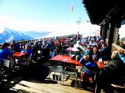 Panoramaterras bij het bergrestaurant Käserstatt