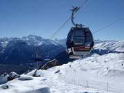 Riederalp-Blausee-Moosfluh (Gletscherbahn Moosfluh) - Combilift met 6-persoons stoeltjes en 8-persoons gondels