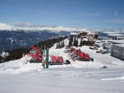 Servicestation voor pistevoertuigen op Whistler Mountain