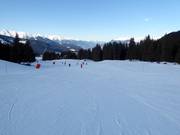 Gemakkelijke piste bij Altiport in Méribel