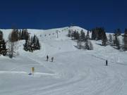 Moeilijke afdaling op de Schneiderkogel