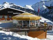 Schirmbar Karussell bij het bergrestaurant Ämpächli