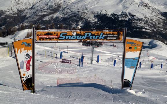 Snowparken Vallée de la Guisane – Snowpark Serre Chevalier – Briançon/Chantemerle/Villeneuve-la-Salle/Le Monêtier-les-Bains