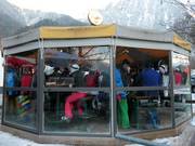 Schirmbar bij het dalstation van de Acherkogelbahn