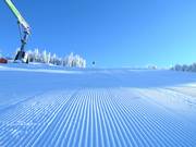 Vers vers geprepareerde piste