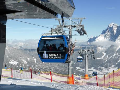Reutte: beste skiliften – Liften Lermoos – Grubigstein