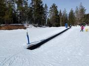 Transportband met oefenhelling