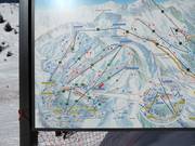 Uitgelicht gebied op de grote informatieborden