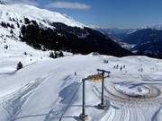 Makkelijke piste bij de skilift Palius