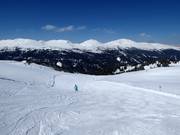 Gemakkelijke piste Lamplabfahrt bij de Schafalmbahn
