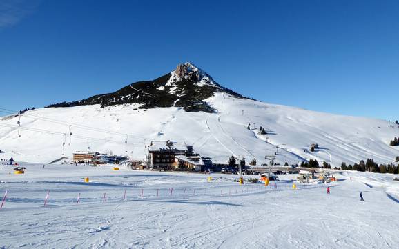 Skiën bij Passo Lavazè