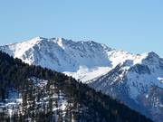 Uitzicht in de kom bij de Seenock vanaf de Klausberg