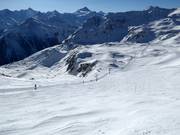 Extreme skiroute Abondance vanaf de Roc d'Orzival
