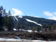 Uitzicht op het skigebied Varingskollen