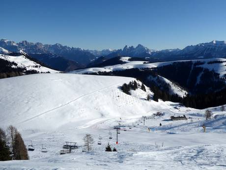 Trient: beoordelingen van skigebieden – Beoordeling Lagorai/Passo Brocon – Castello Tesino
