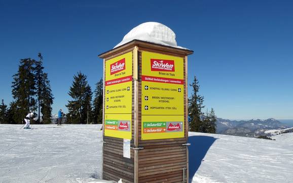 Wilder Kaiser: oriëntatie in skigebieden – Oriëntatie SkiWelt Wilder Kaiser-Brixental