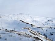 Uitzicht over het skigebied Sierra Nevada