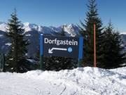 Duidelijke bewegwijzering naar Dorfgastein