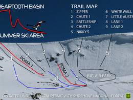 Pistekaart Beartooth Basin