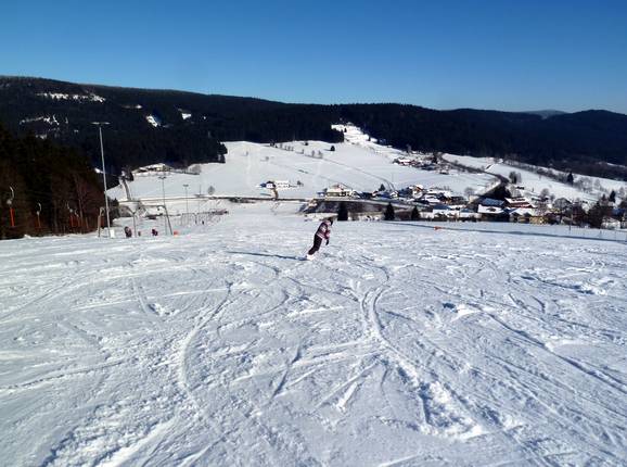 Uitzicht op de hoofdafdaling