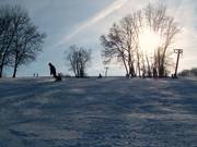 Afdaling bij de kleine lift