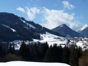 Uitzicht op het skigebied Tirolina