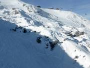 Vrij skigebied onder de Grubigstein