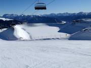 Opslagvijver in het skigebied Sillian